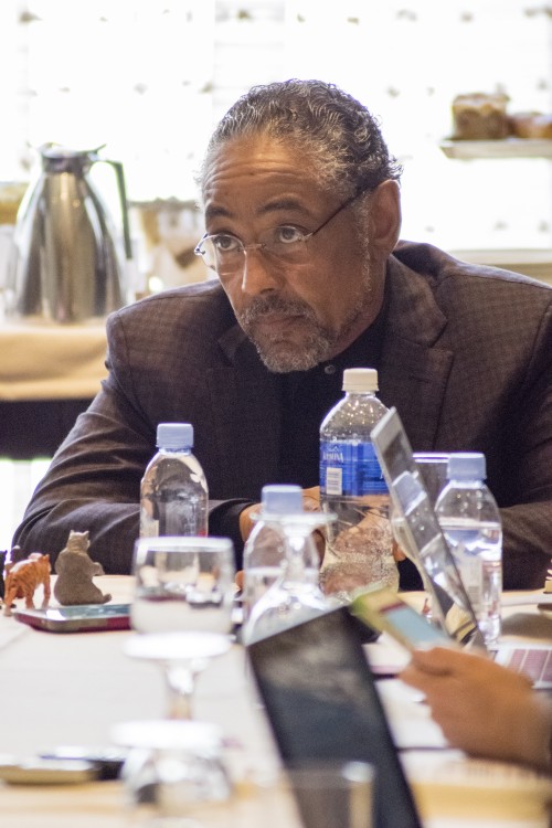 BEVERLY HILLS - APRIL 04 - Actor Giancarlo Esposito during the "The Jungle Book" press junket at the Beverly Hilton on April 4, 2016 in Beverly Hills, California. (Photo by Becky Fry/My Sparkling Life for Disney)