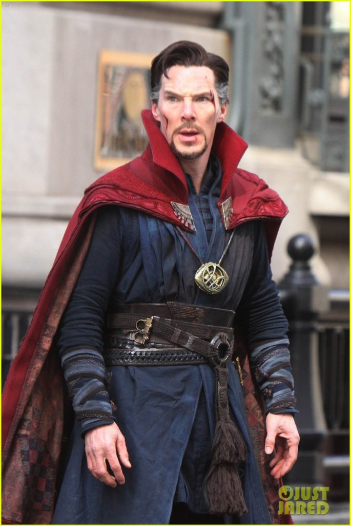 April 03, 2016: Benedict Cumberbatch shooting on location for 'Doctor Strange' in New York City, New York. Mandatory Credit:Roger Wong/INFphoto.com Ref: infusny-146
