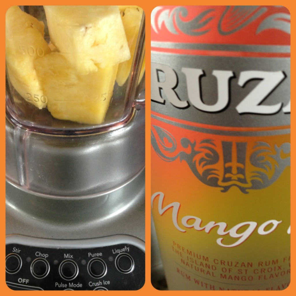 Summer fun Pineapple Mango Rum Popsicle 