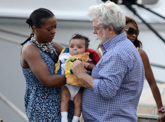 George Lucas, wife Mellody Hobson and daughter Everest Hobson Lucas