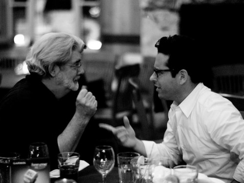 George Lucas and J.J. Abrams via Disney