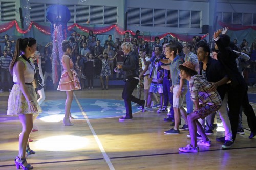 TEEN BEACH 2 - Day 10. (Disney Channel/Francisco Roman) PIPER CURDA, MAIA MITCHELL, ROSS LYNCH, KENT BOYD, JORDAN FISHER