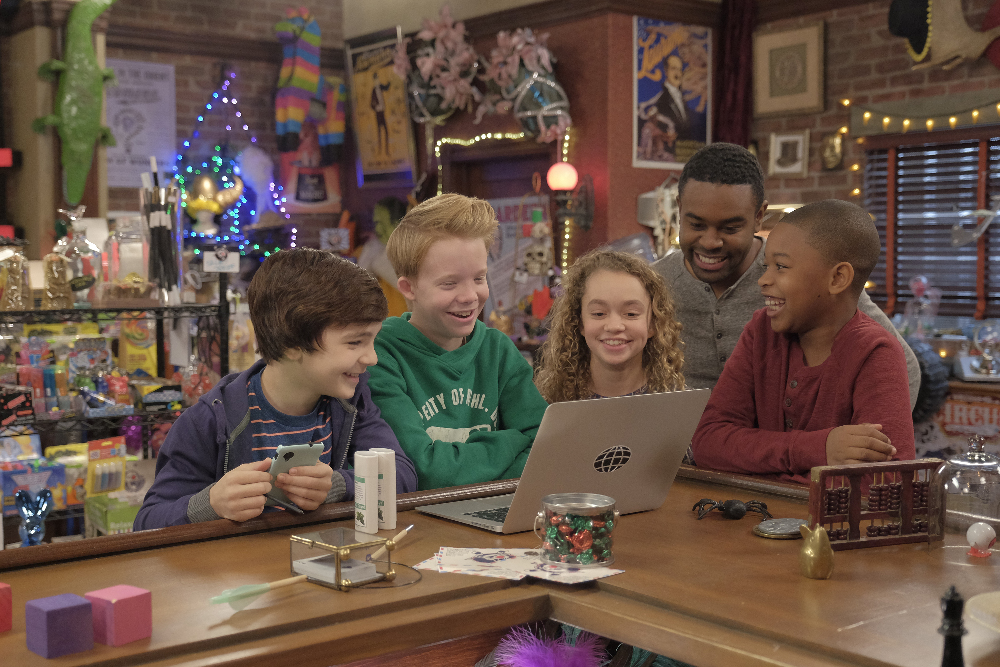 WALK THE PRANK - "Welcome to Walk the Prank" - "Walk the Prank" blends scripted comedy with real hidden-camera pranks in a series that follows a team of practical jokesters who create hilarious over-the-top pranks for an online hidden camera show. In the premiere episode, the four pranksters and Uncle Will are introduced and take viewers on a series of entertaining pranks. This episode of "Walk the Prank" airs Friday, April 01 (6:00 - 6:30 P.M. EDT) on Disney XD. (Disney XD/Tony Rivetti) BRYCE GHEISAR, CODY VEITH, JILLIAN SHEA SPAEDER, TOBIE WINDHAM, BRANDON SEVERS