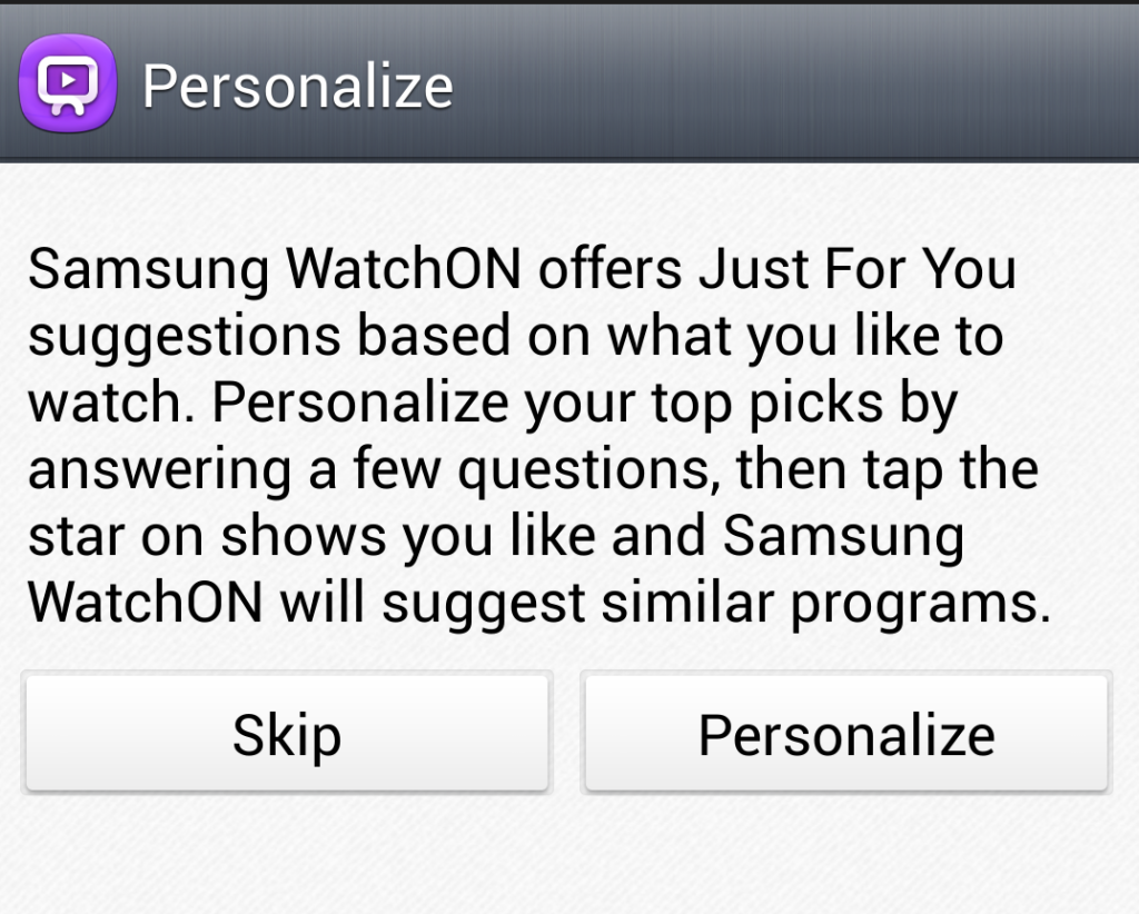 Samsung WatchOn