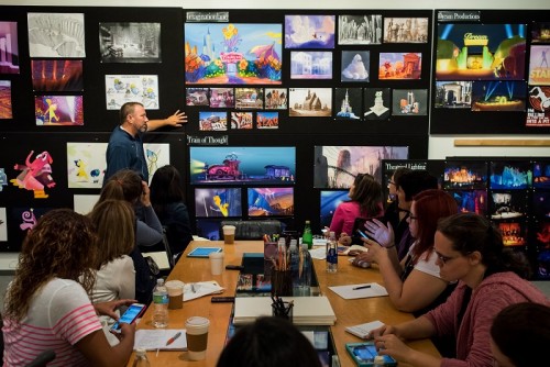 The "Inside Out" Long Lead Press Day, including presentations by Production Designer Ralph Eggleston, as seen on March 31, 2015 at Pixar Animation Studios in Emeryville, Calif. (Photo by Marc Flores / Pixar)