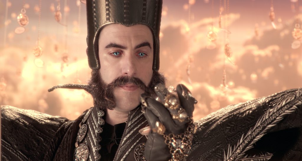 Sacha Baron Cohen is Time in Disney's ALICE THROUGH THE LOOKING GLASS, an all new adventure featuring the unforgettable characters from Lewis Carroll's beloved stories.