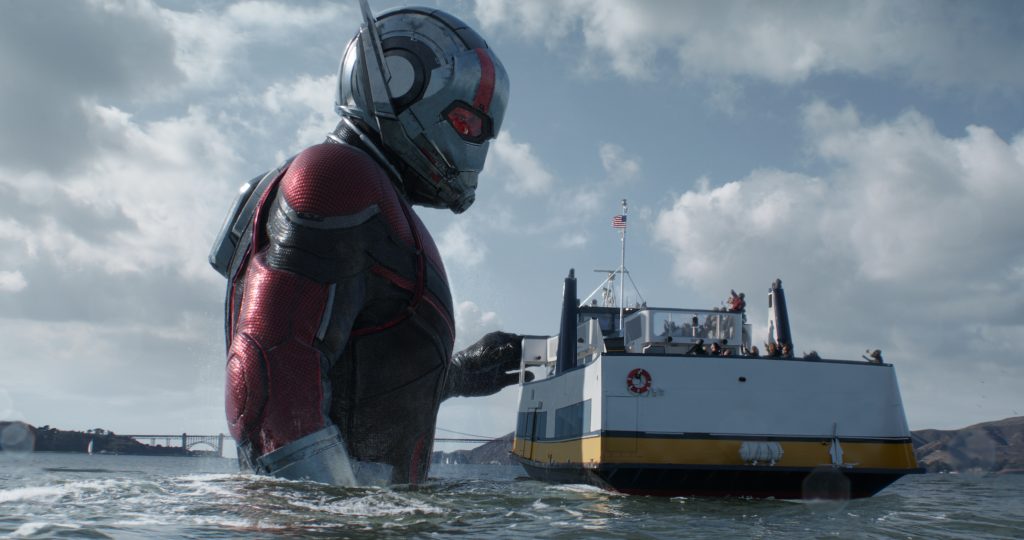 Giant-Man/Scott Lang (Paul Rudd) Ant-Man and the Wasp Set Visit