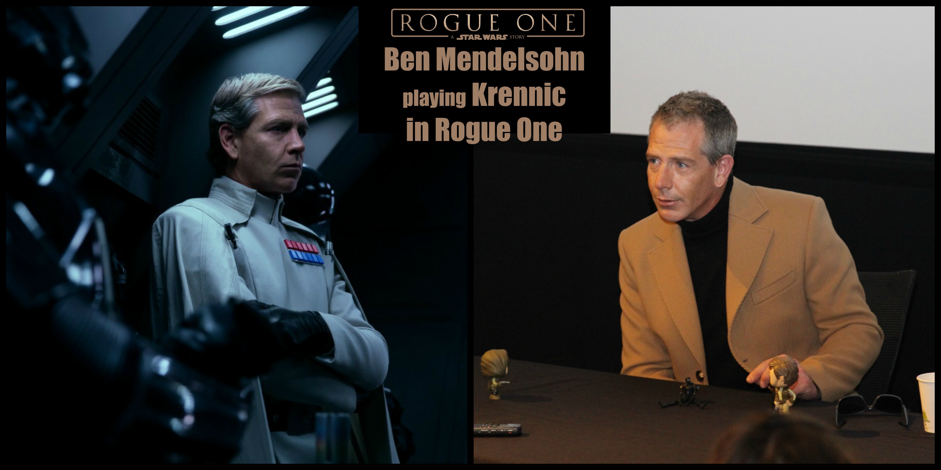 Ben Mendelsohn playing Krennic in Rogue One
