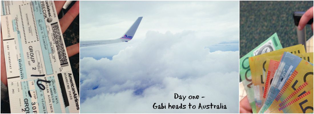 Day one – Gabi heads to Australia