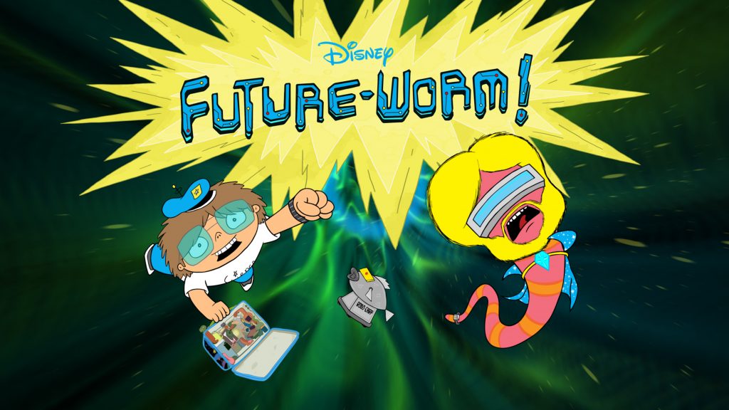 FUTURE-WORM! - "Future-Worm!," created by the Emmy Award-winning director Ryan Quincy ("South Park," IFC's "Out There"), is coming to Disney XD in short-form and a newly announced full-length series beginning in fall 2015. Quincy, who joined the Disney Television Animation team in 2013, is the executive producer. (Disney XD) TITLE CARD