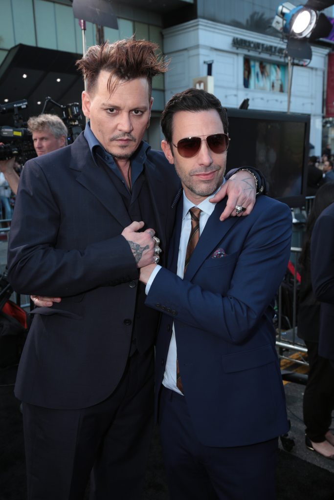 Johnny Depp and Sacha Baron Cohen Photo: Alex J. Berliner/ABImages