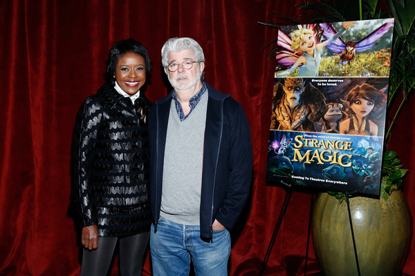 George Lucas and wife Mellody Hobson 