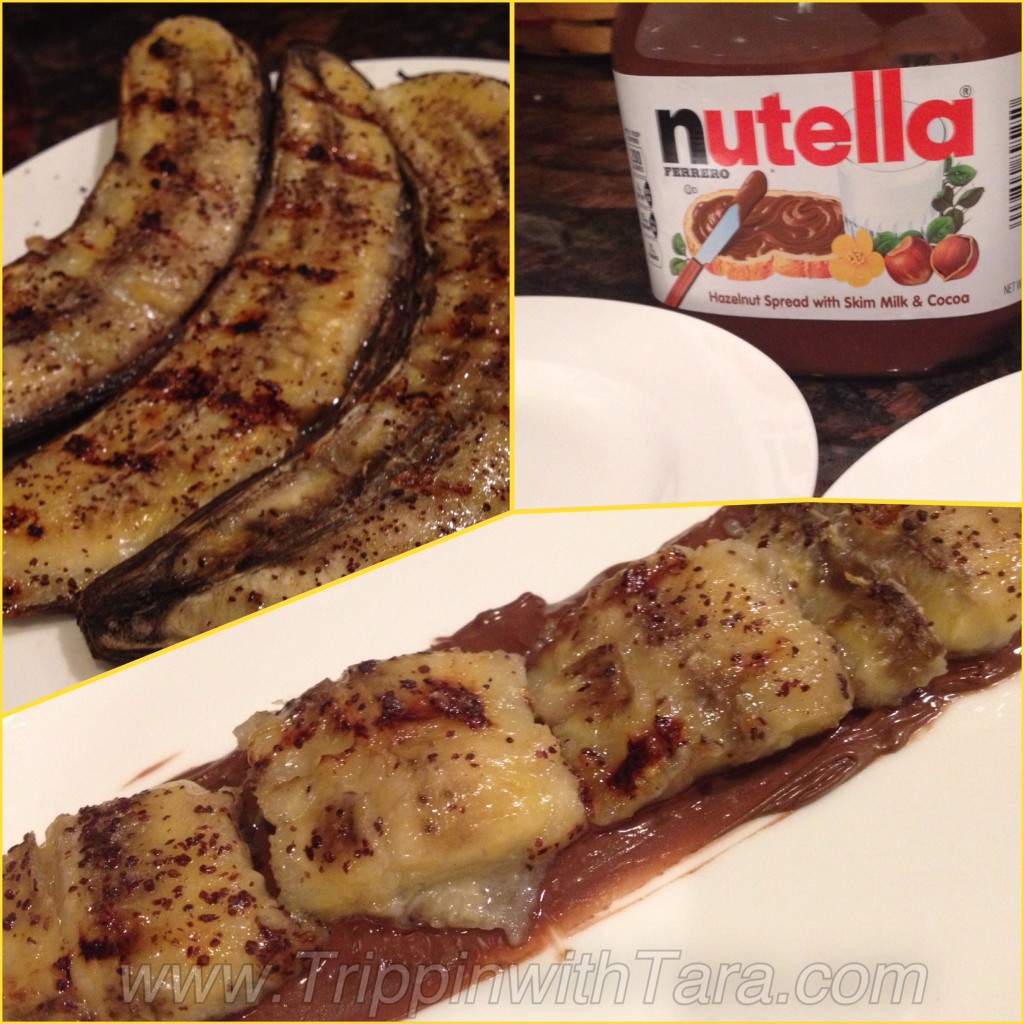Bananas on the Grill and Nutella