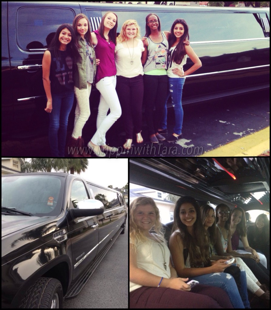 Turning 15 in style thanks to Sky Limousine service and Opa Tavern! 