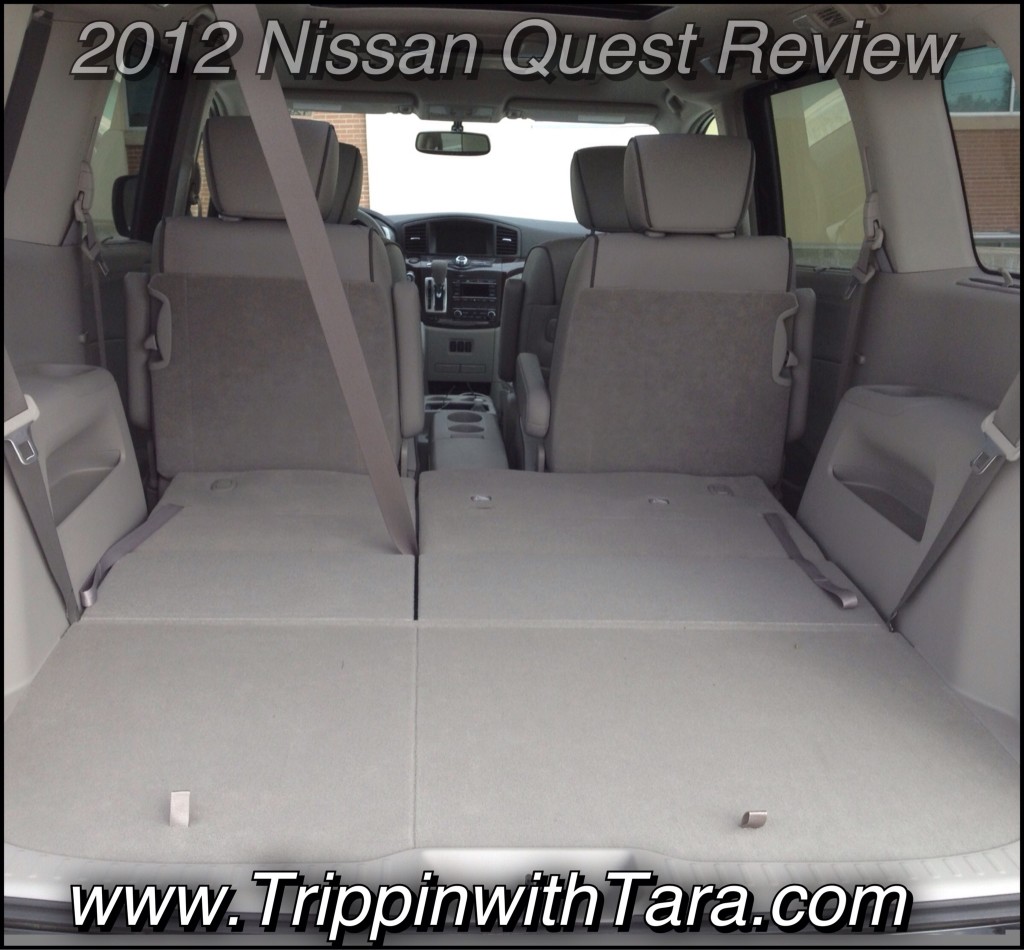 Huge trunk space in the 2012 Nissan Quest