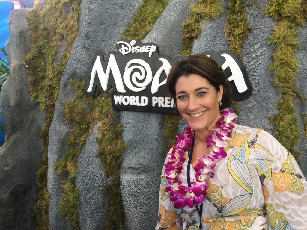 Tara of Trippin with Tara at The World Premiere of Disneys "MOANA" at the El Capitan Theatre