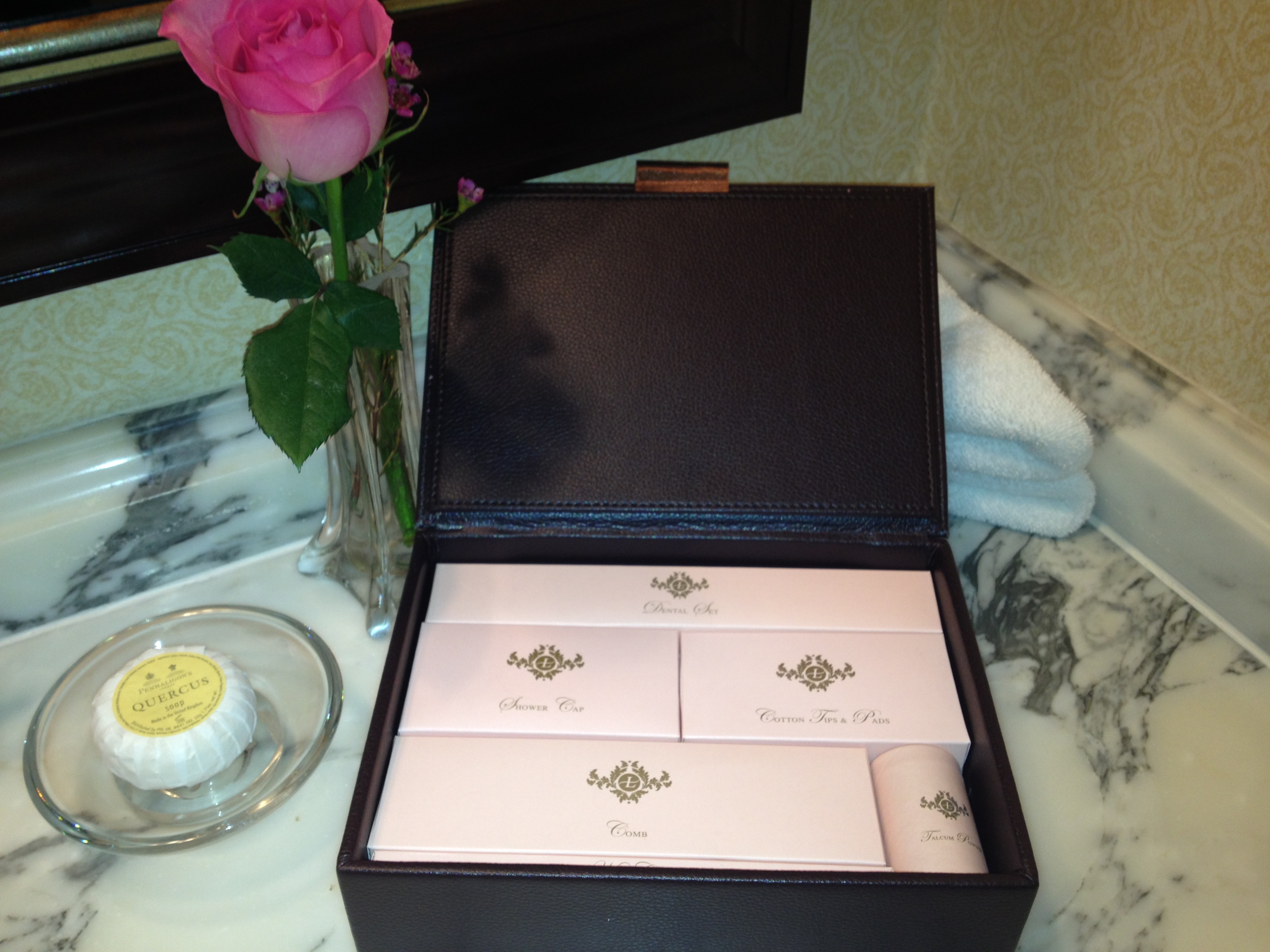 Bathroom amenties including Chuan Spa bath amenities at The Langham