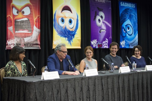 Beverly Hills, CA - June 7 - INSIDE OUT Press Conference  with Mindy Kaling, Lewis Black, Amy Poehler, Bill Hader and Phyllis Smith moderated by Scott Mantz.