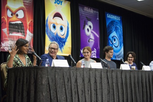 Beverly Hills, CA - June 7 - INSIDE OUT Press Conference  with Mindy Kaling, Lewis Black, Amy Poehler, Bill Hader and Phyllis Smith moderated by Scott Mantz.