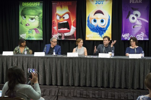 Beverly Hills, CA - June 7 - INSIDE OUT Press Conference  with Mindy Kaling, Lewis Black, Amy Poehler, Bill Hader and Phyllis Smith moderated by Scott Mantz.