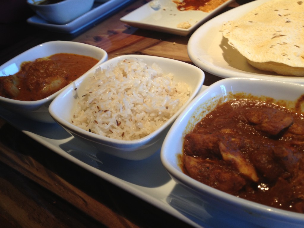 Beef Short Ribs, Butter Chicken and Five Grain Pilaf 