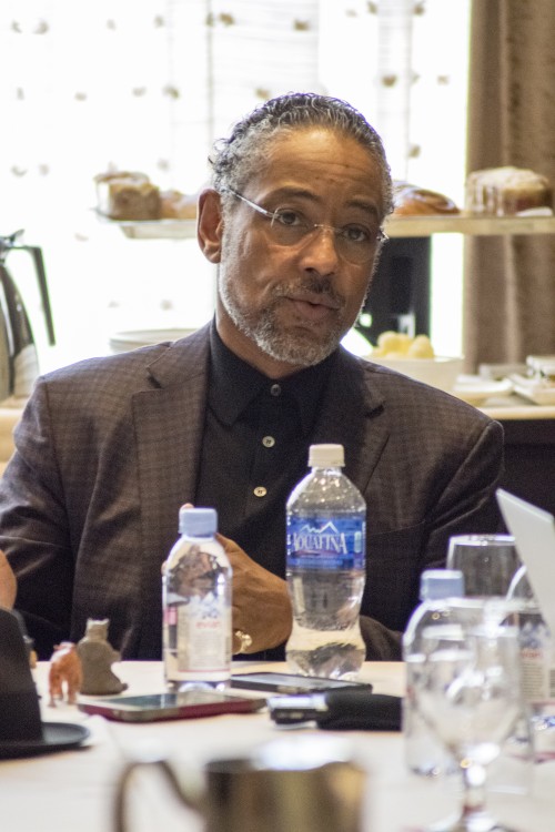 BEVERLY HILLS - APRIL 04 - Actor Giancarlo Esposito during the "The Jungle Book" press junket at the Beverly Hilton on April 4, 2016 in Beverly Hills, California. (Photo by Becky Fry/My Sparkling Life for Disney)