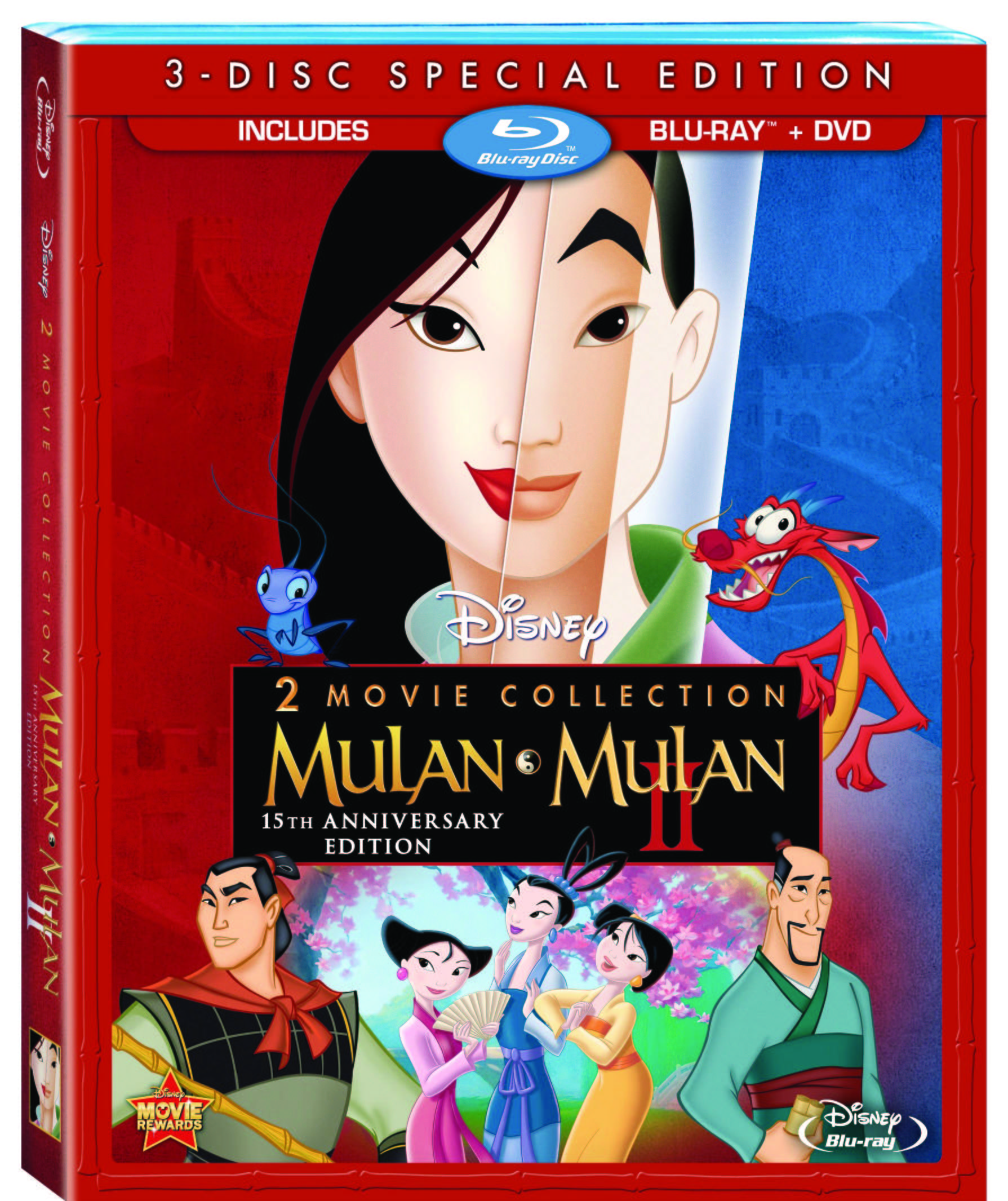 Mulan/Mulan II - Combo Pack Blu-ray 15th Anniversary Edition Debuts #DisneyOzEvent #Mulan