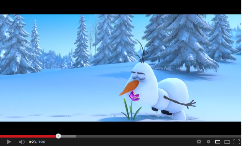 YouTube Trailer Frozen