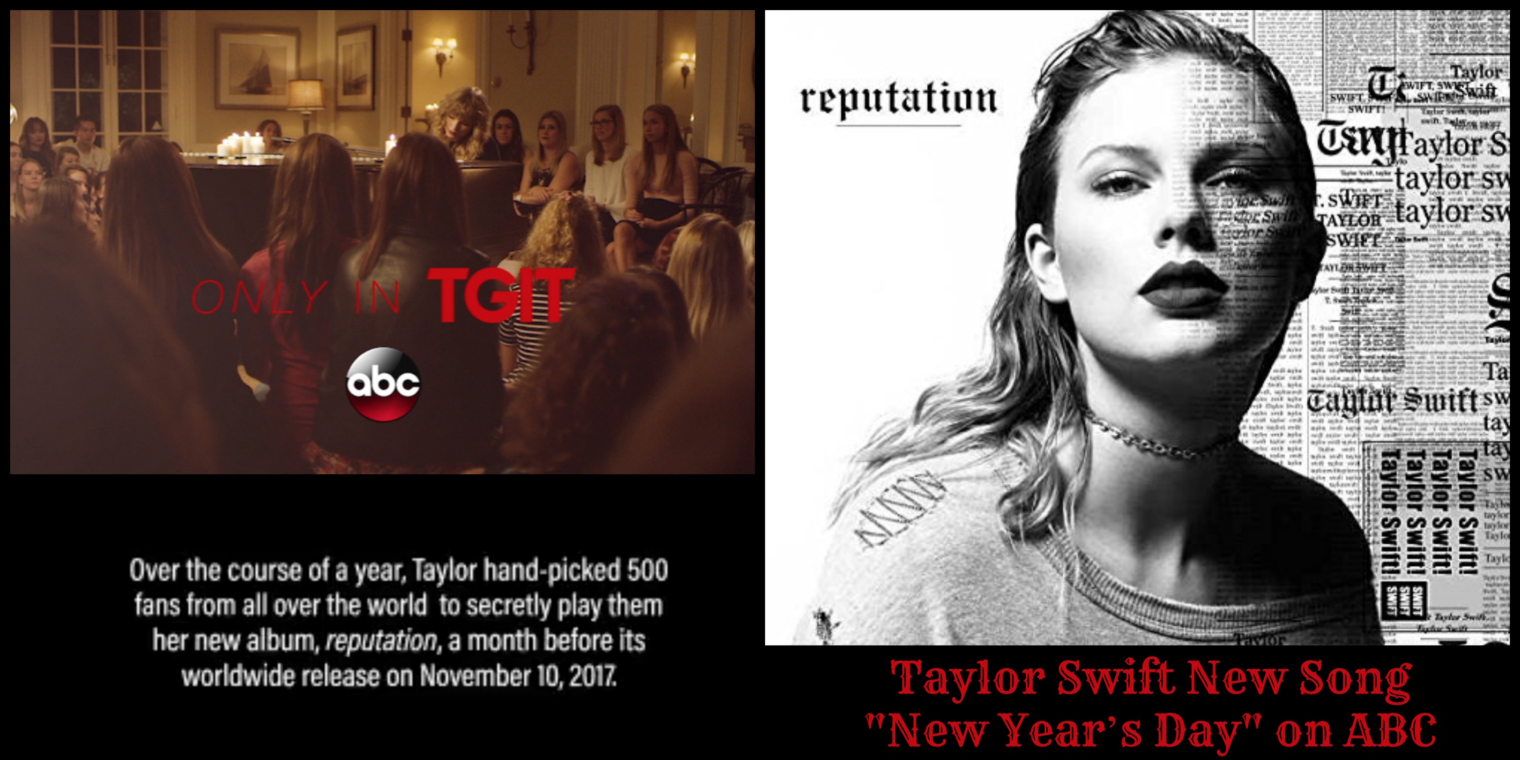 Taylor Swift's New Song New Year’s Day Debuts on ABC