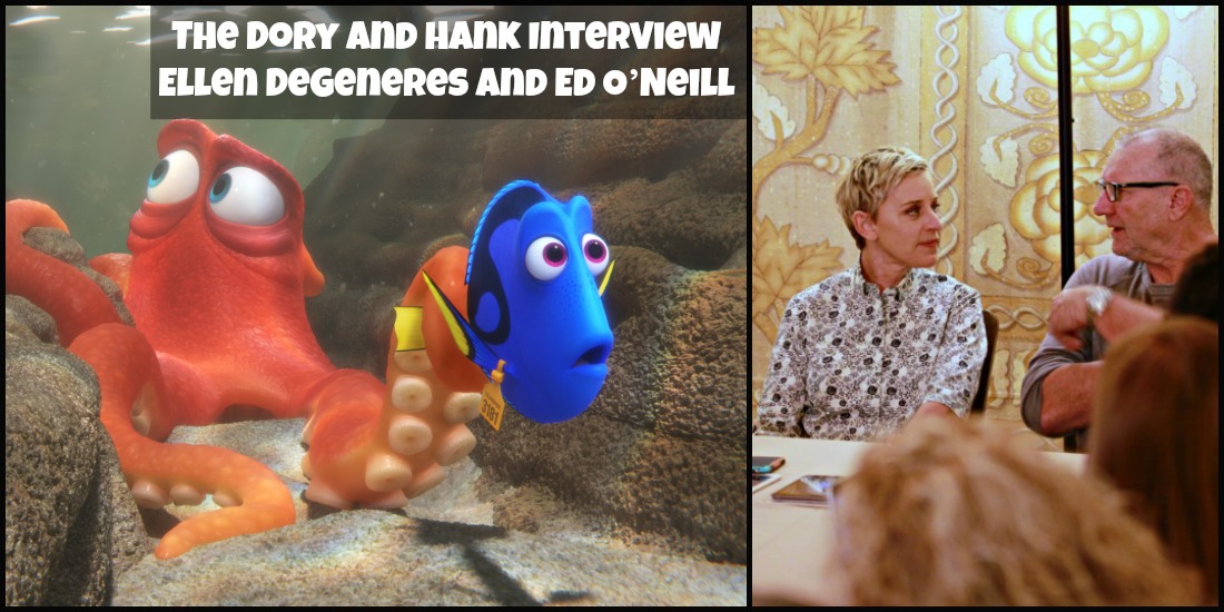The Dory and Hank Interview Ellen DeGeneres and Ed O’Neill