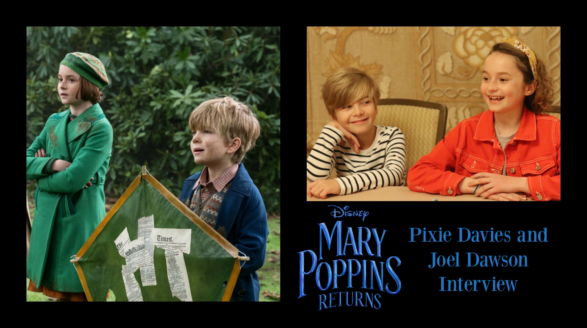 The kids of Mary Poppins returns