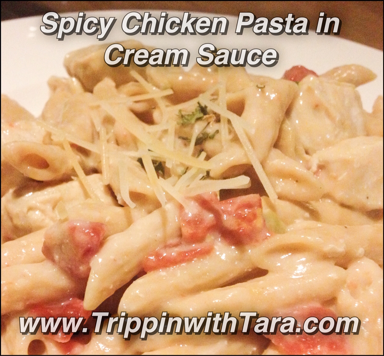 Spicy Chicken Pasta in Cream Sauce #recipe