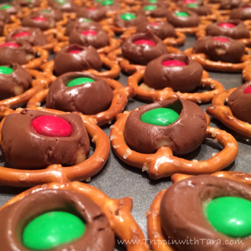 Christmas Rolo Pretzel Treats - Trippin with Tara