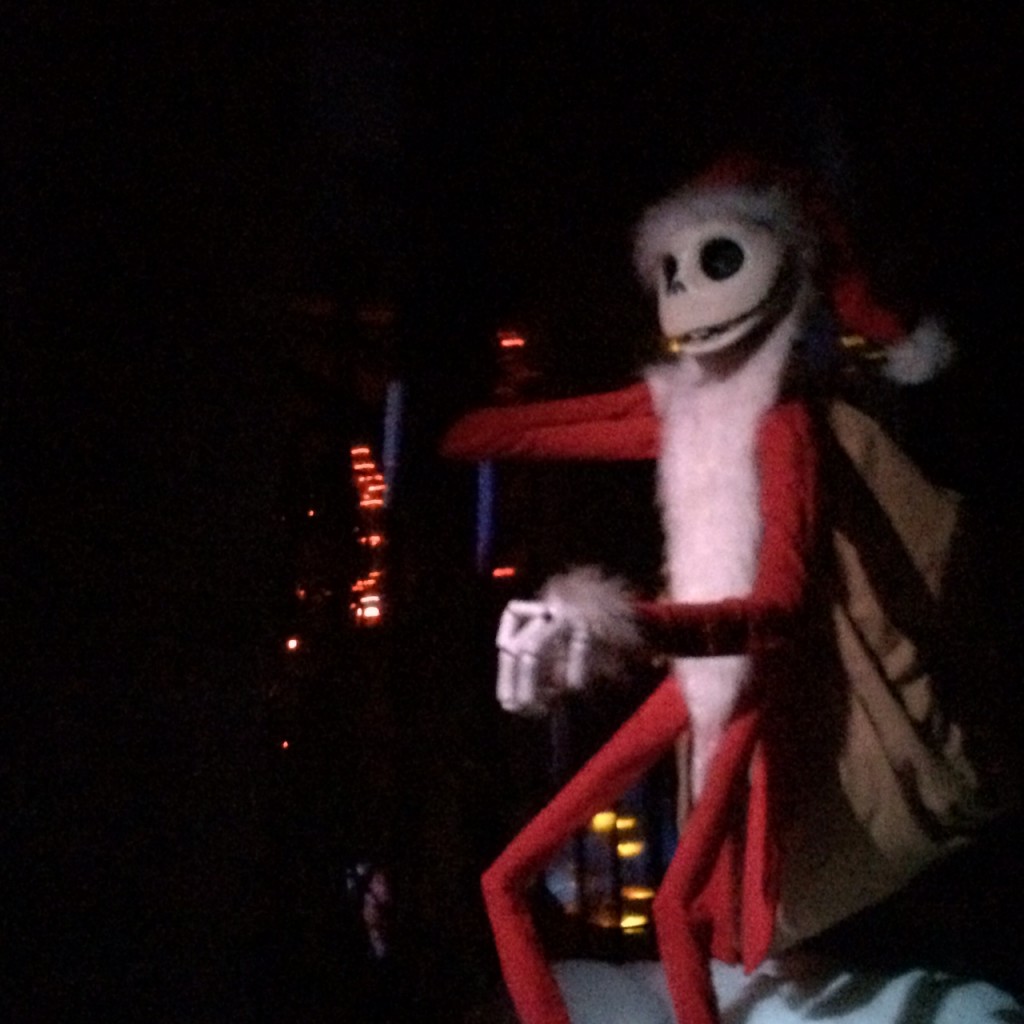 Disneyland's Haunted Mansion at Christmas 
