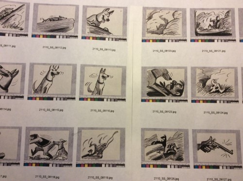  Original Bill Peet storyboards from Disney's 101 Dalmatians. Photo from floydnormancom.squarespace.com